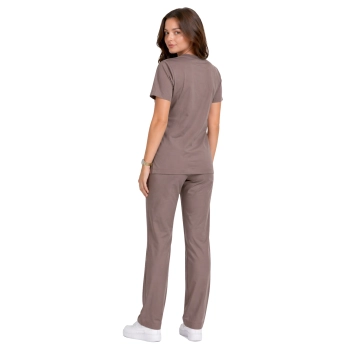 Komplet medyczny damski klasyczny cappucino casual premium roz. M